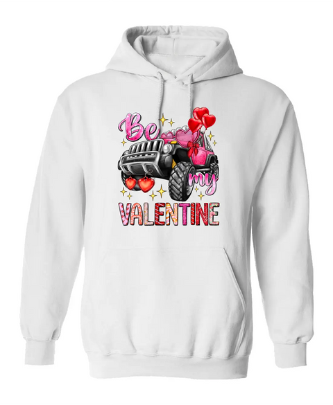 Be My Valentine White Hoodie